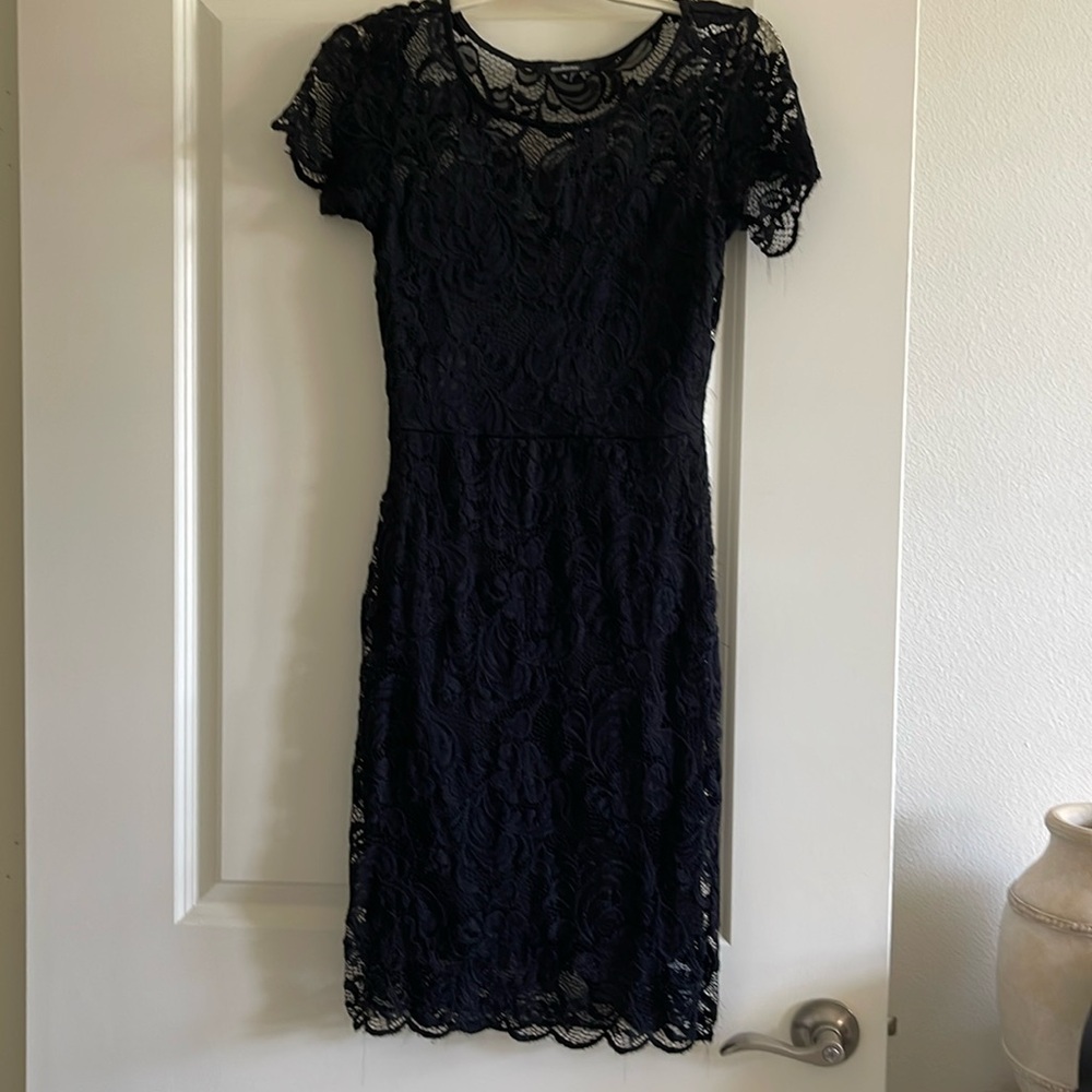 Black lace dress